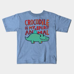 Crocodile is my spirit animal Kids T-Shirt